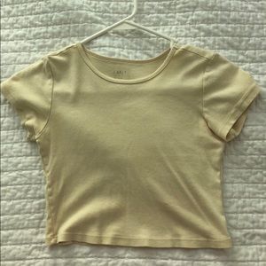 ✨ brandy yellow crop top